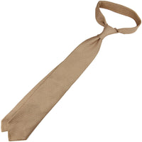 Grenadine / Garza Fina Bespoke Tie - Beige