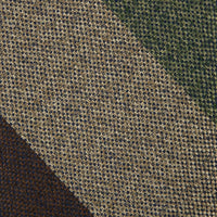 Japanese Boucle Silk Tie - Brown / Olive / Beige