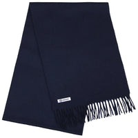 Cashmere Scarf - Navy - Plain
