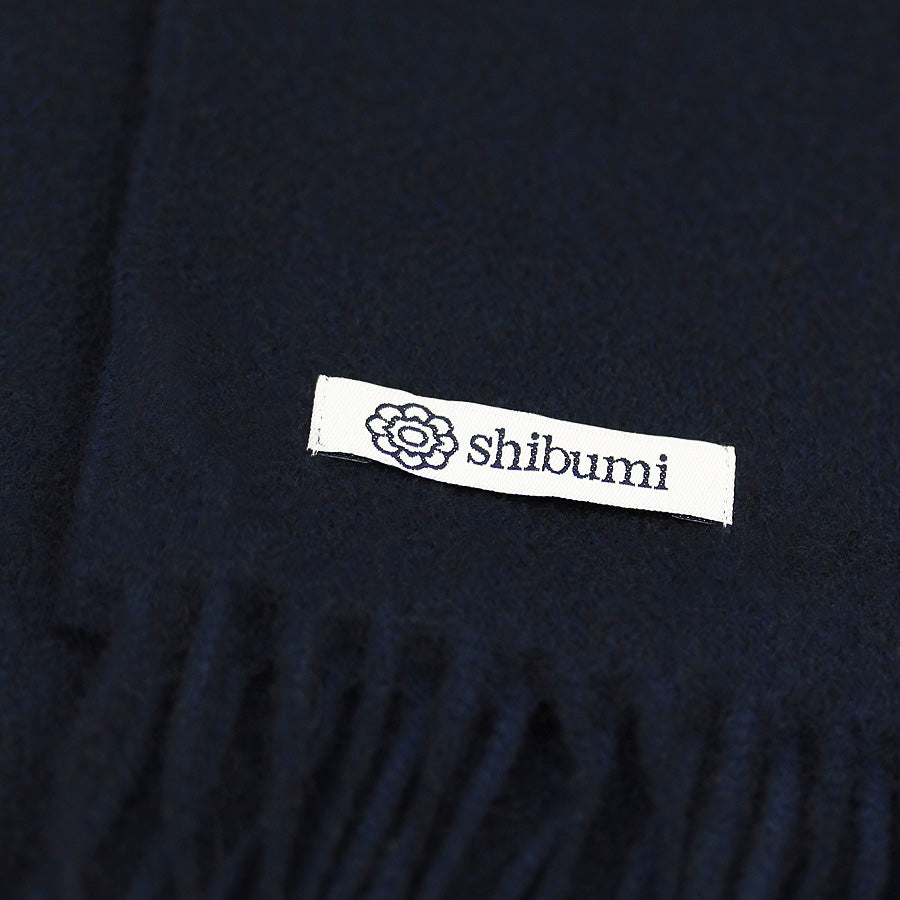 Cashmere Scarf - Navy - Plain