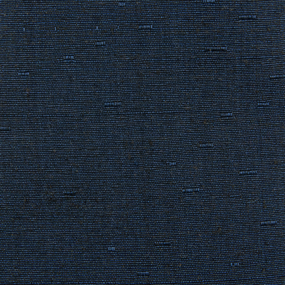 Vintage Kimono Shantung Silk Tie - Navy - Hand-Rolled