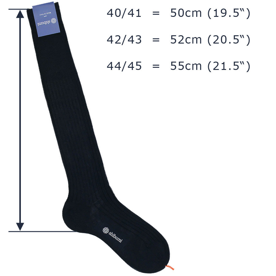 Knee Socks - Birdseye - Espresso - Cotton/Linen