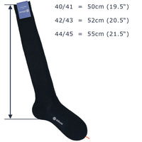 Knee Socks - Birdseye - Espresso - Cotton/Linen