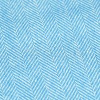 Cashmere Herringbone Scarf - Sky Blue